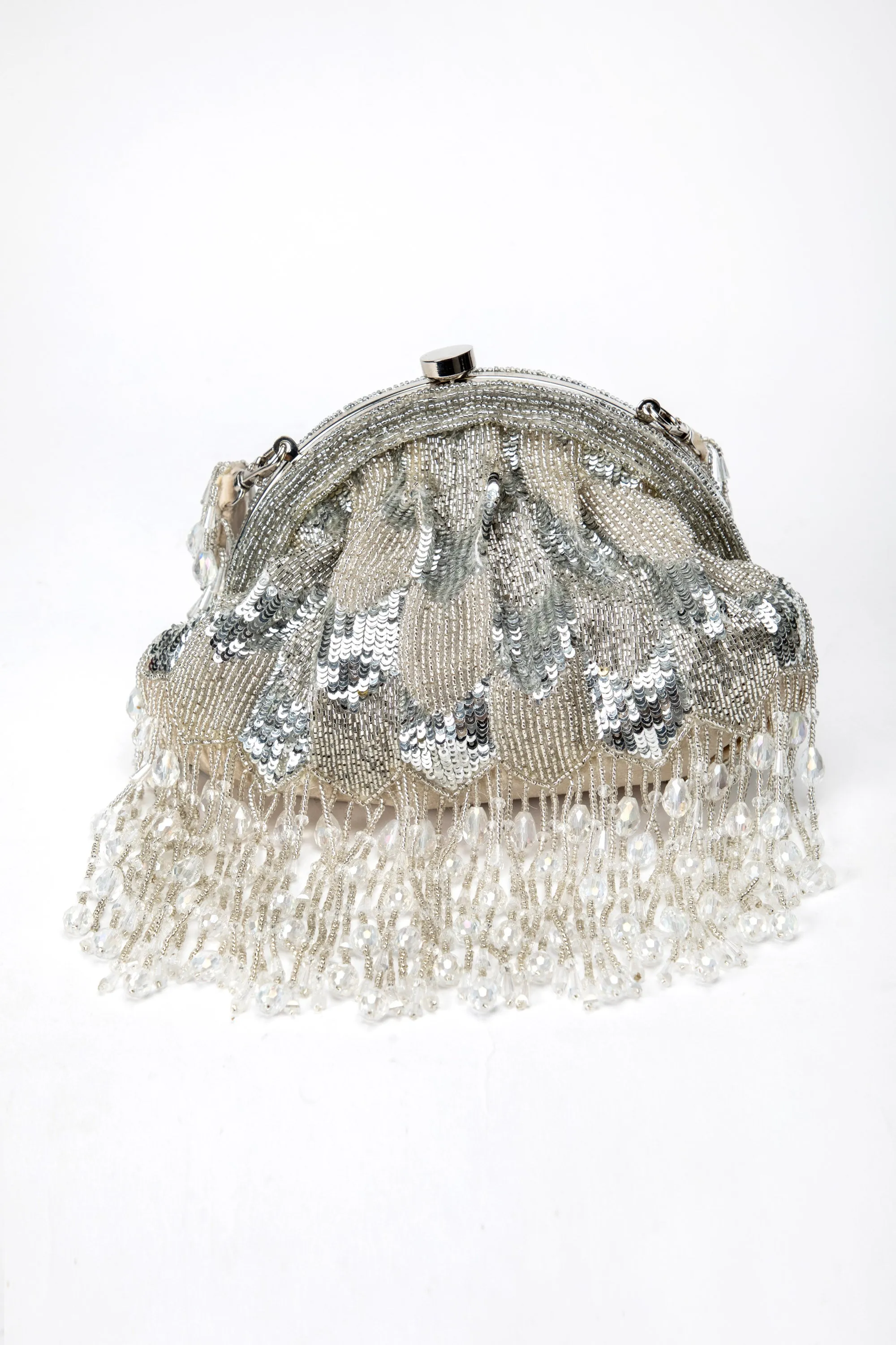 Hrutvy Clutch – Silver