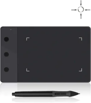 HUION H420 OSU Graphics Drawing Tablet Signature Pad with Digital Stylus and 3 Express Keys Black