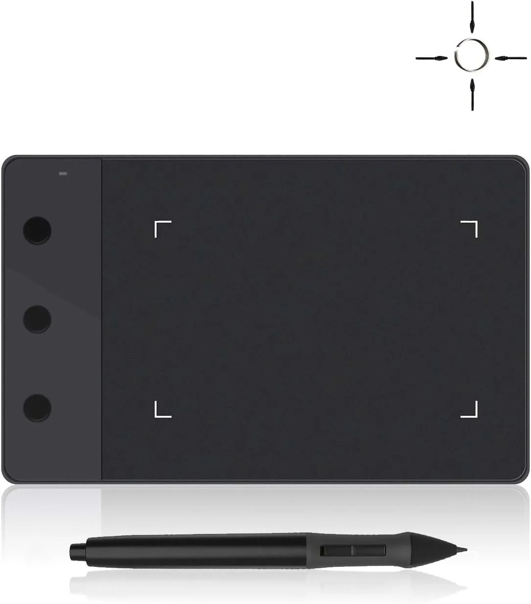 HUION H420 OSU Graphics Drawing Tablet Signature Pad with Digital Stylus and 3 Express Keys Black