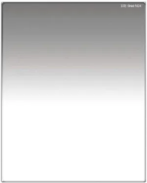 ICE 150mm x 190mm Soft Grad Filter Neutral Density Optical Glass ND GND with Hard Clamshell Case (ND4 2 Stops)