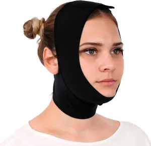 IKIDO Post Surgery Neck and Chin Compression Garment Wrap Bandage for Women, Face Slimmer