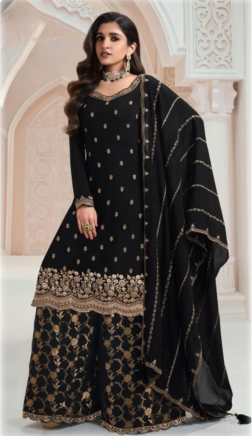 Indian Designer Ready To Wear Salwar Kameez Dress Pakistani Plazzo Stylish Suits