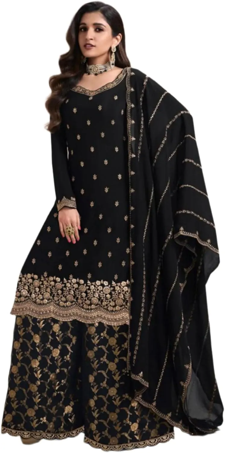 Indian Designer Ready To Wear Salwar Kameez Dress Pakistani Plazzo Stylish Suits