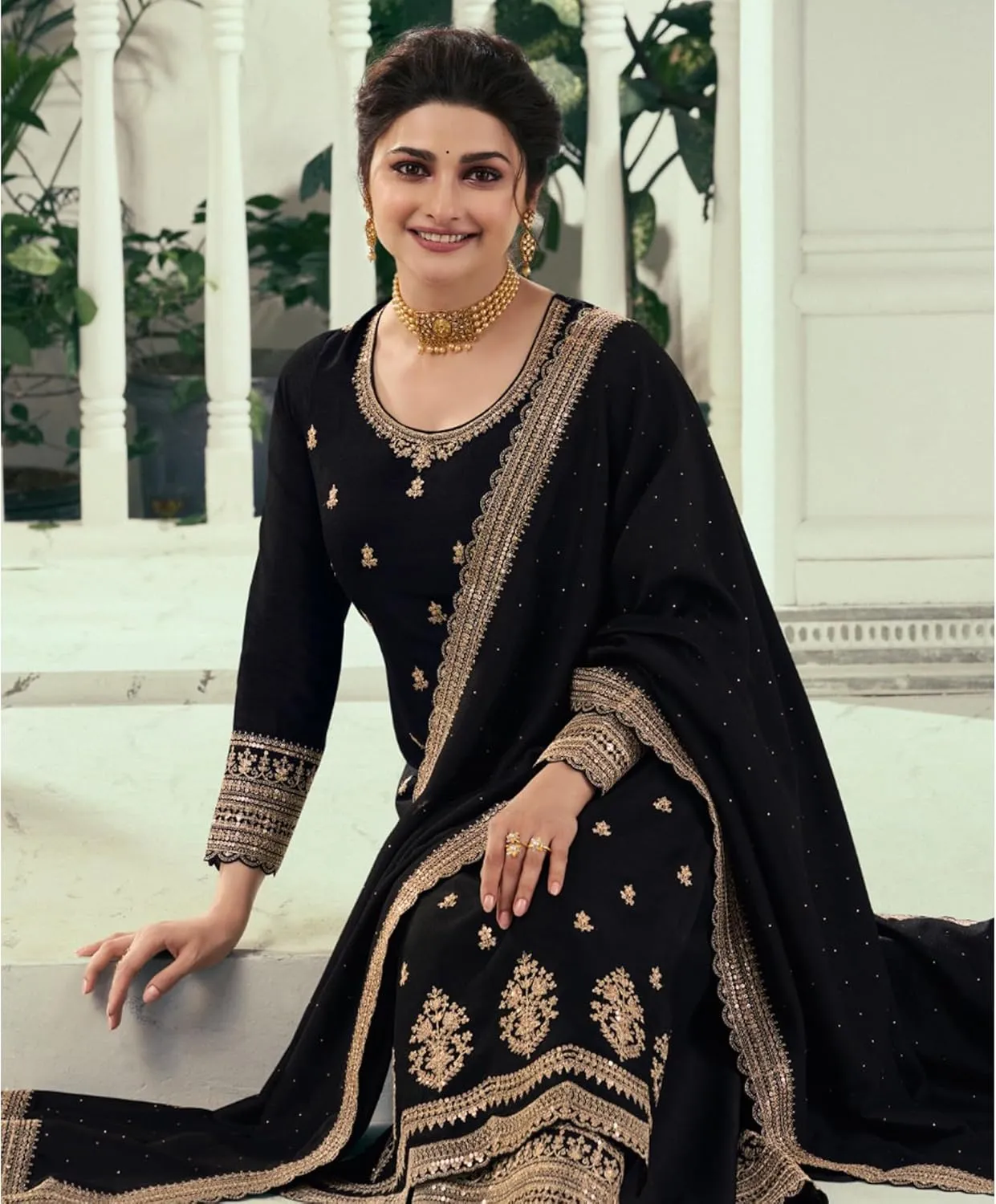 Indian Party Wear Shalwar Kameez Dupatta Suits Pakistani Designer Plazzo Dresses