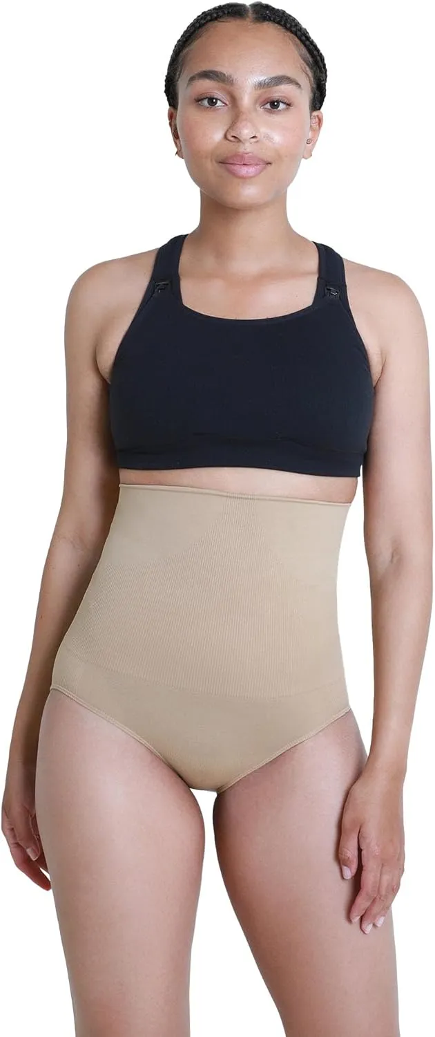 Ingrid & Isabel Basics - Postpartum Compression Underwear - Seamless High Waisted Underwear - Over the Belly Fit