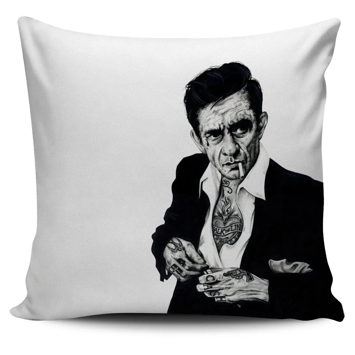 Inked Ikons Pillow Cover II