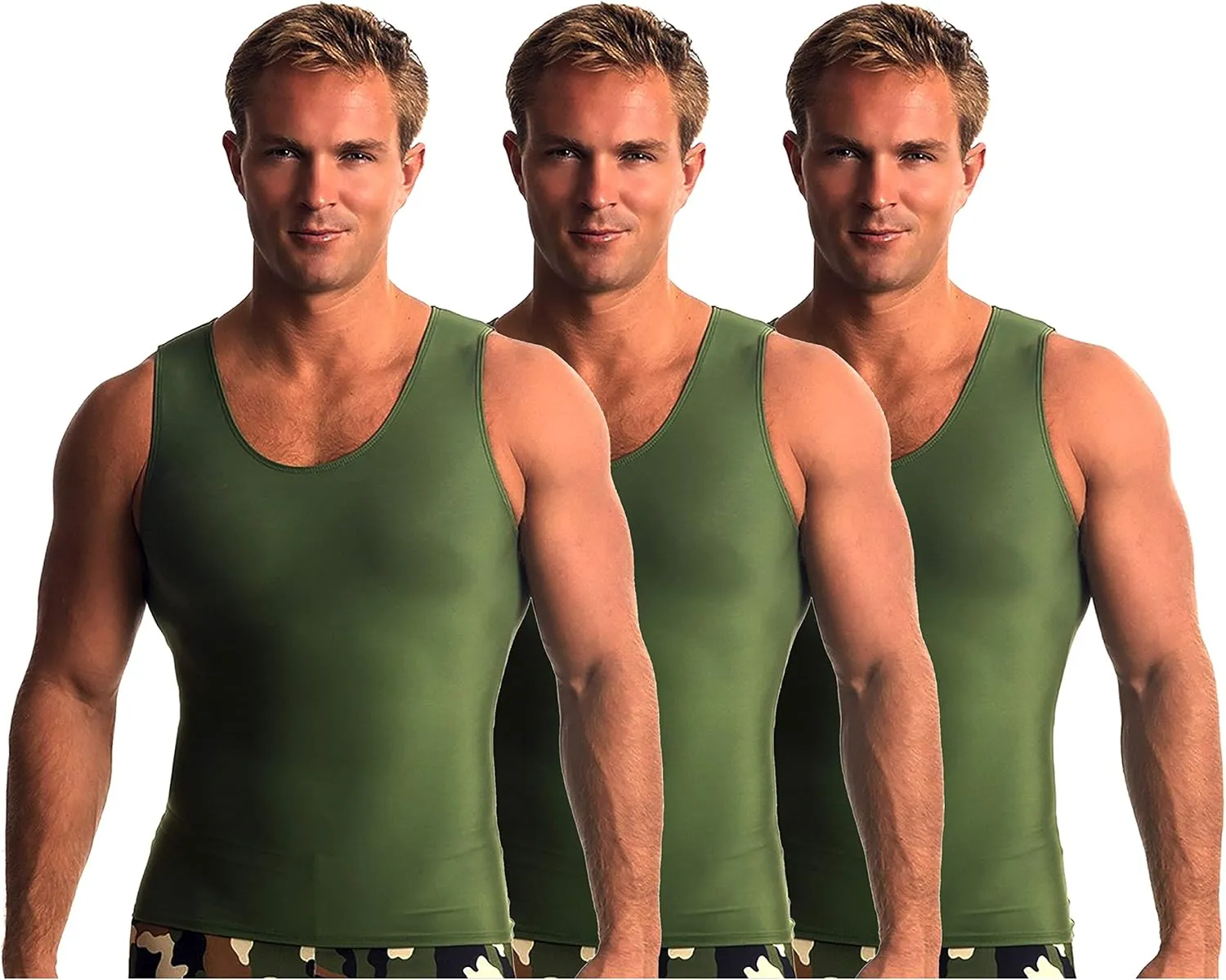 Insta Slim ISPRO Slimming Muscle Tank Top Shapewear Compression Shirt for Men (Made in The USA)