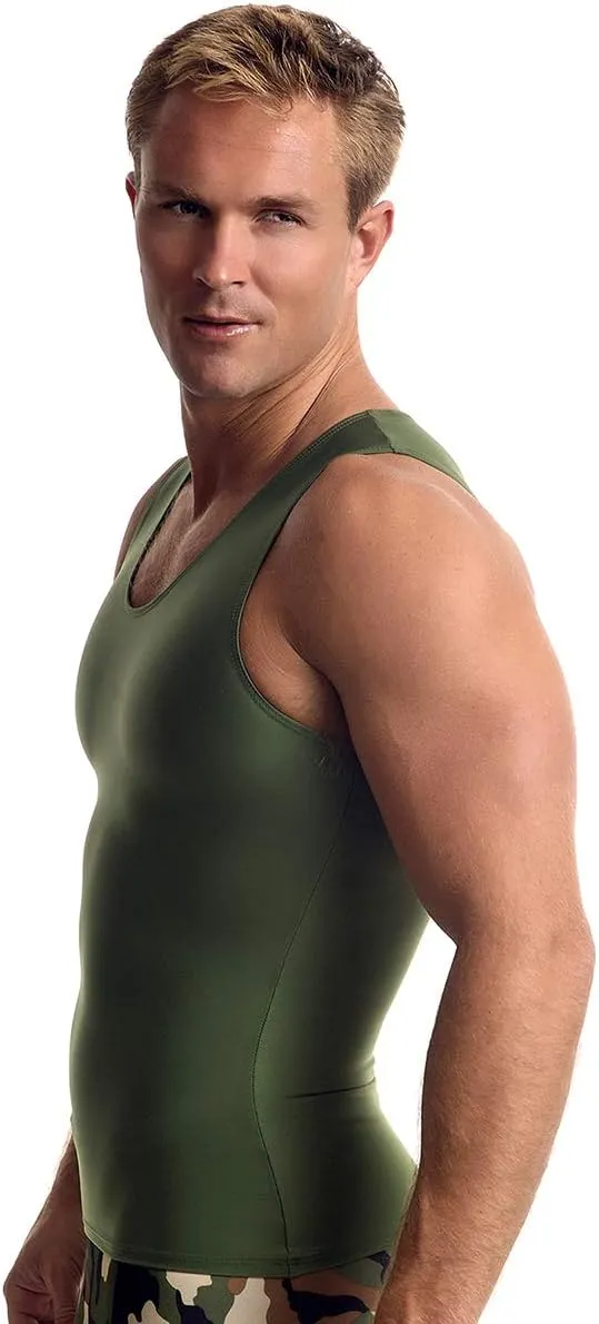 Insta Slim ISPRO Slimming Muscle Tank Top Shapewear Compression Shirt for Men (Made in The USA)