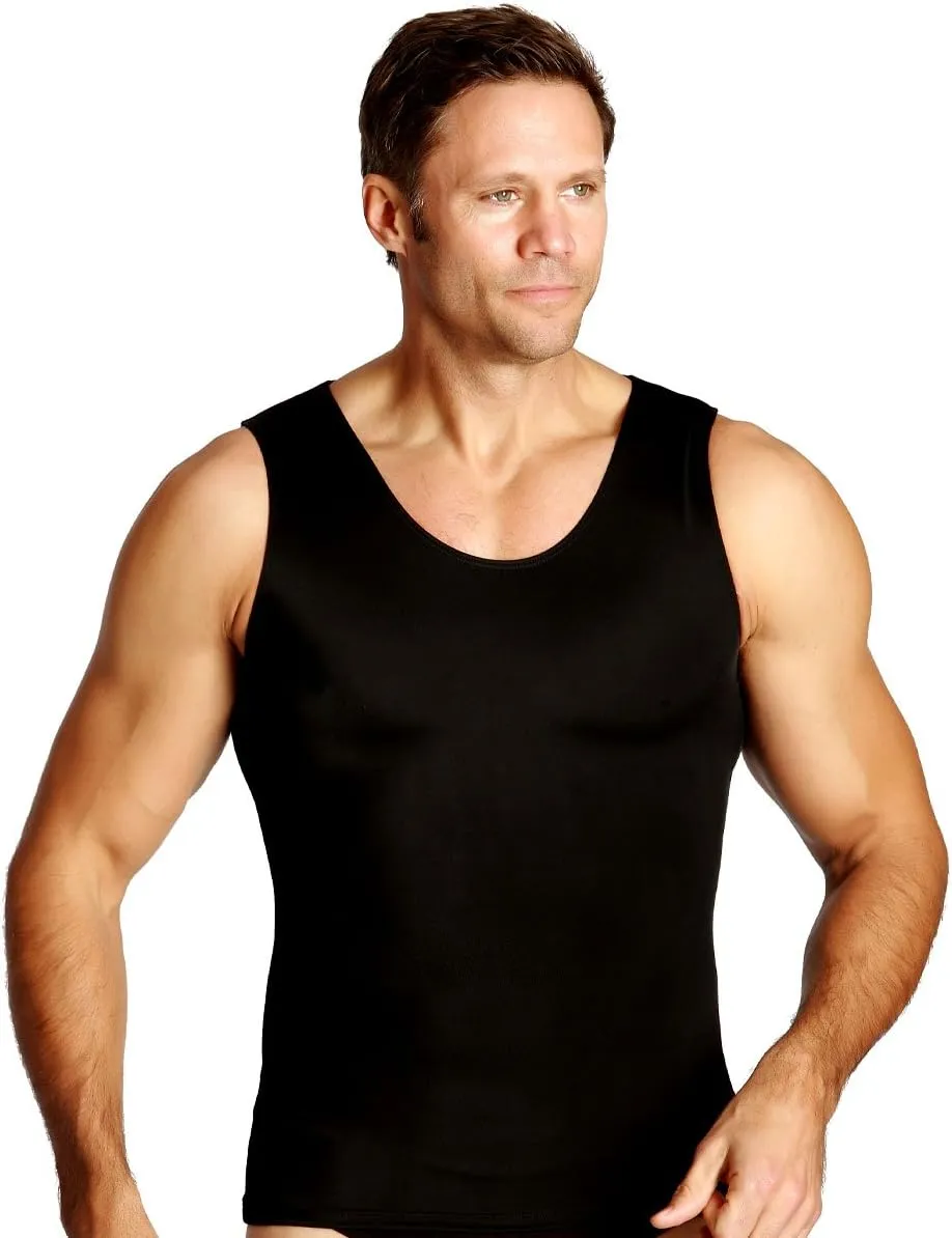 Insta Slim ISPRO Slimming Muscle Tank Top Shapewear Compression Shirt for Men (Made in The USA)