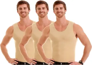 Insta Slim ISPRO Slimming Muscle Tank Top Shapewear Compression Shirt for Men (Made in The USA)