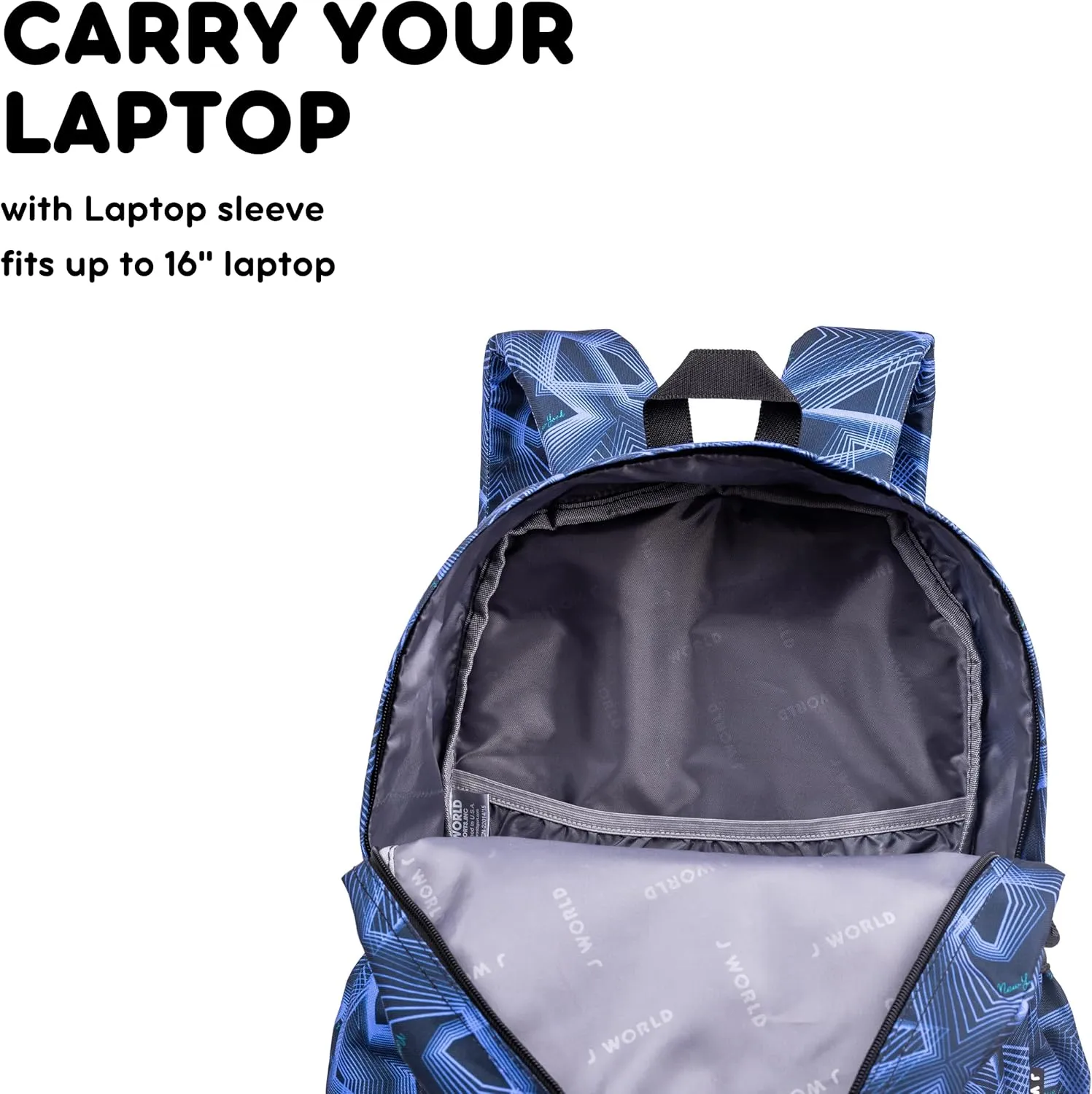 J World New York Unisex Kid's Oz School Backpack for Girls Boys. Cute Bookbag, Disco, One Size