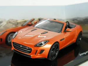 Jaguar F-Type V8-S CAR Model FIRESAND Orange F Type 1:43 IXO Dealer Special T3