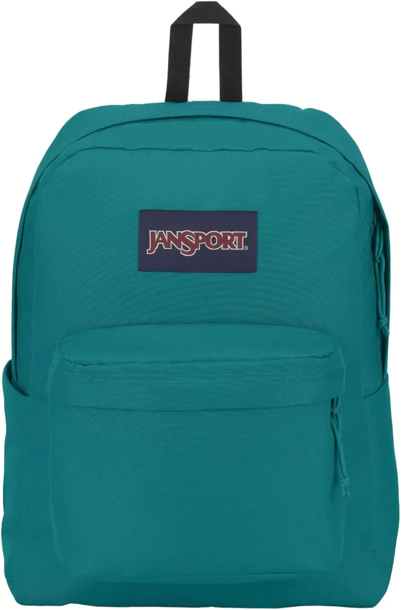 JanSport Superbreak Plus Backpack - Work, Travel, or Laptop Bookbag with Water Bottle Pocket - Aqua