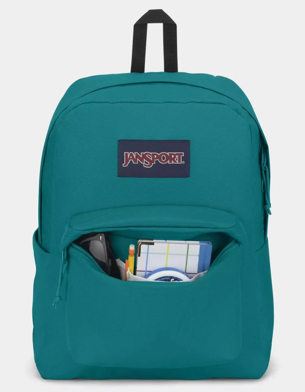 JanSport Superbreak Plus Backpack - Work, Travel, or Laptop Bookbag with Water Bottle Pocket - Aqua