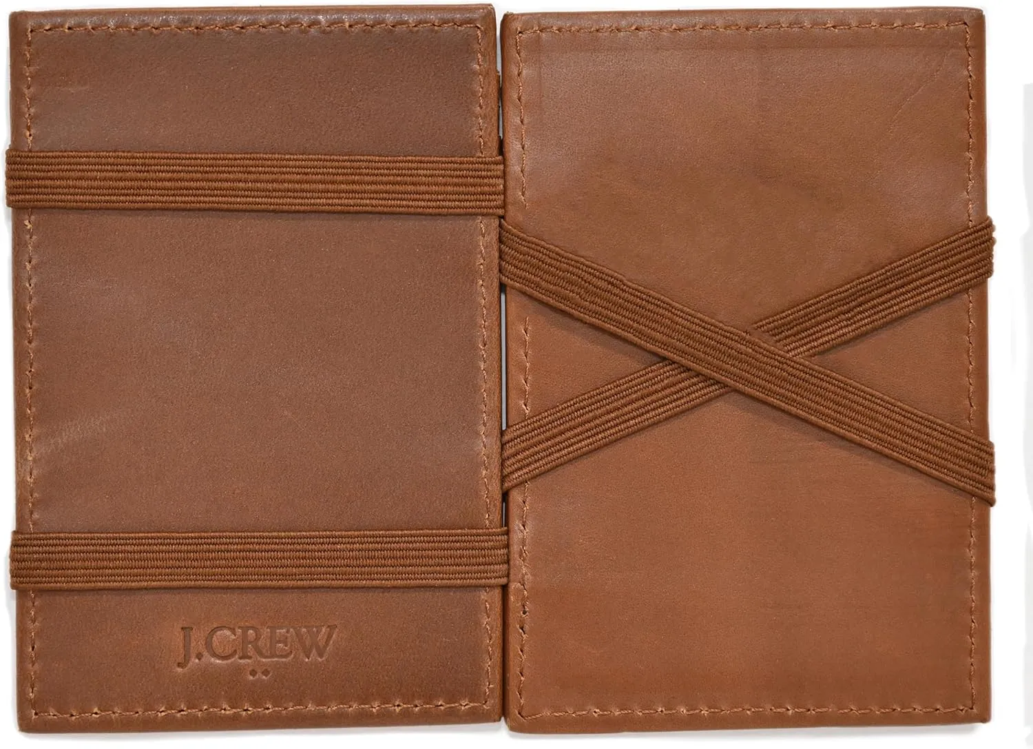 J.Crew Mercantile Men's Leather Magic Wallet (Tan)