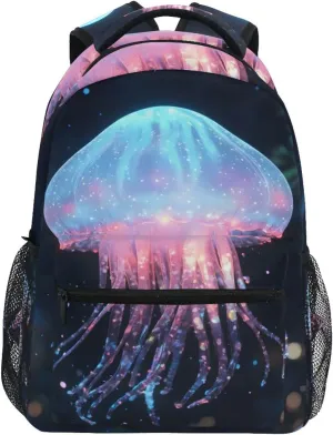 Jellyfish Backpack 3rd 4th 5th Grade School Bookbag Travel Laptop Daypack Bag Purse for Boys Girls Teens