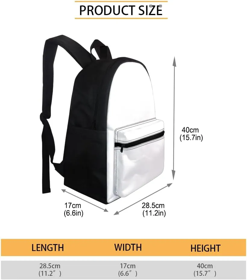 JooMeryer Mens Boys Ice Fire Fox Wolf Backpack Cool Animal Laptop Bookbags Shoulder Bags with Adjustable Shoulder Strap,Anger Wolf