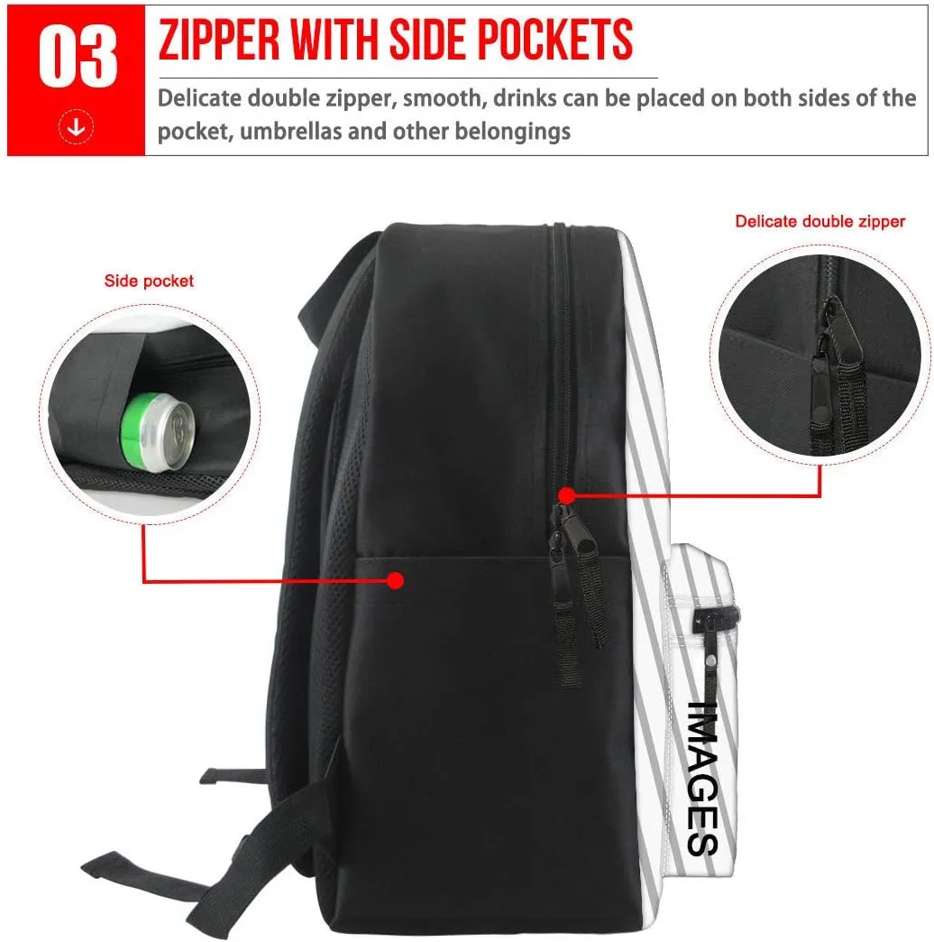 JooMeryer Teenage Girls' Boys' Animal Wolf School Backpack Bookbag Outdoor Travel Backpack Daypack Knapsack,Galaxy Wolf
