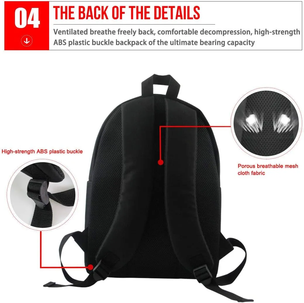 JooMeryer Teenage Girls' Boys' Animal Wolf School Backpack Bookbag Outdoor Travel Backpack Daypack Knapsack,Galaxy Wolf