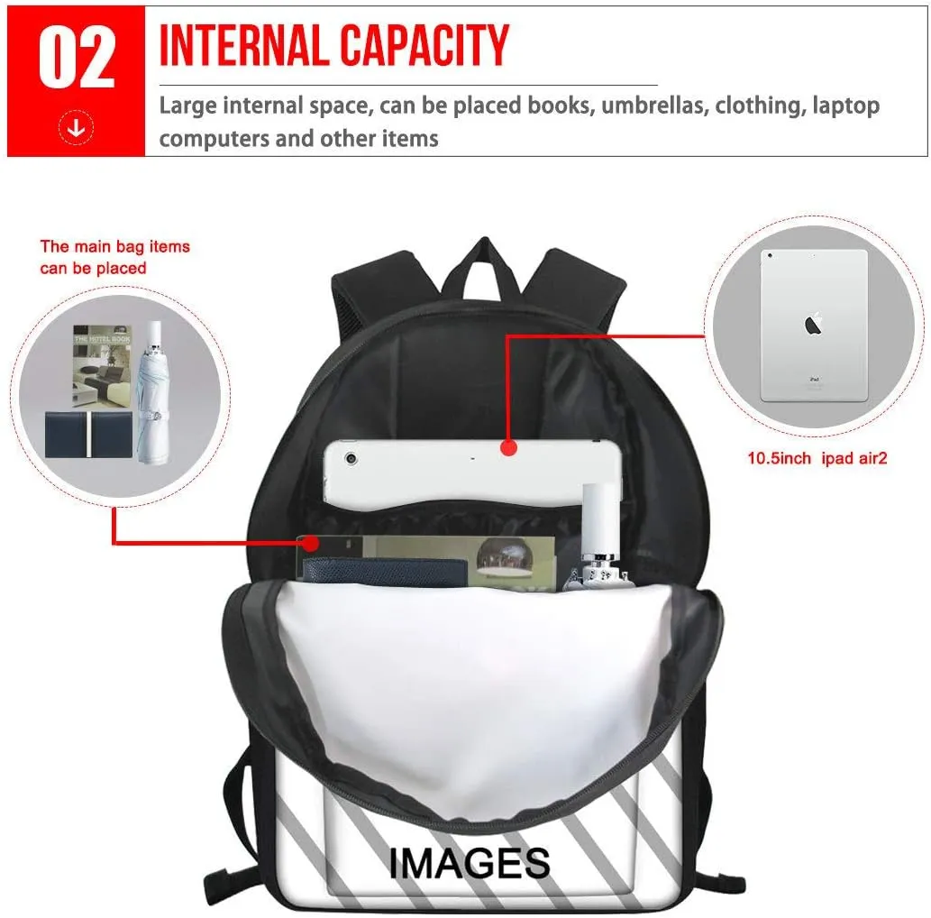 JooMeryer Teenage Girls' Boys' Animal Wolf School Backpack Bookbag Outdoor Travel Backpack Daypack Knapsack,Galaxy Wolf