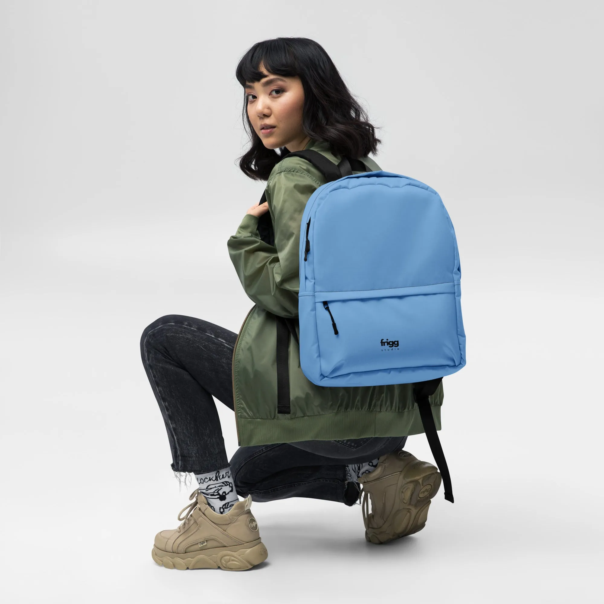 JORDY BLUE - WATER-RESISTANT BACKPACK WITH LAPTOP POCKET