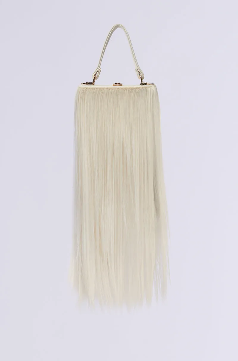 JOSHIE SYNTHETIC HAIR TRUNK PURSE