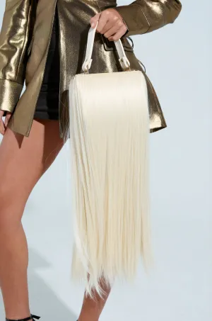 JOSHIE SYNTHETIC HAIR TRUNK PURSE