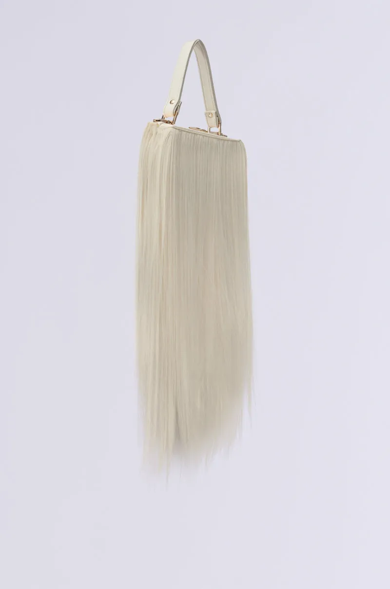 JOSHIE SYNTHETIC HAIR TRUNK PURSE