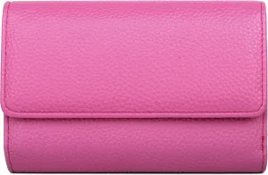 Julia Buxton Pebble Vegan Leather Mid Sized Tri-fold