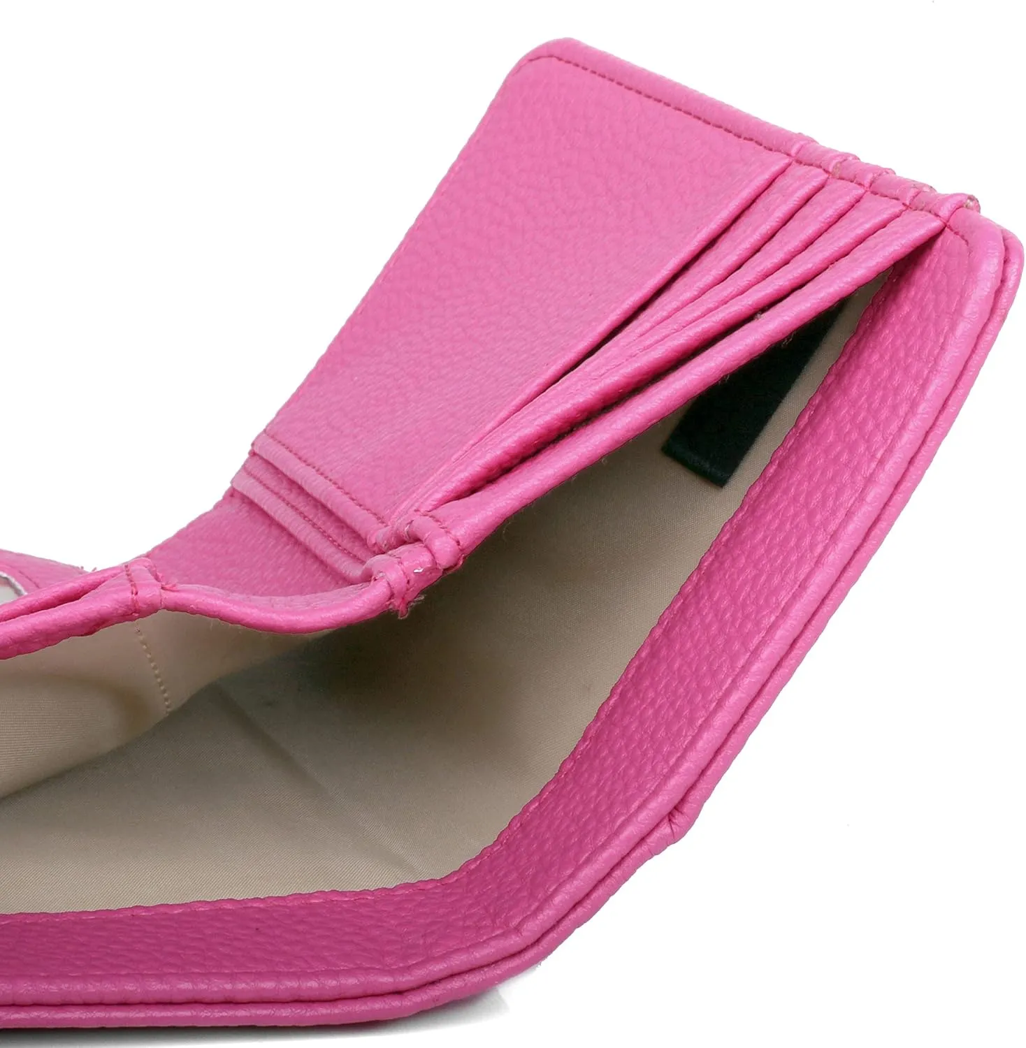 Julia Buxton Pebble Vegan Leather Mid Sized Tri-fold