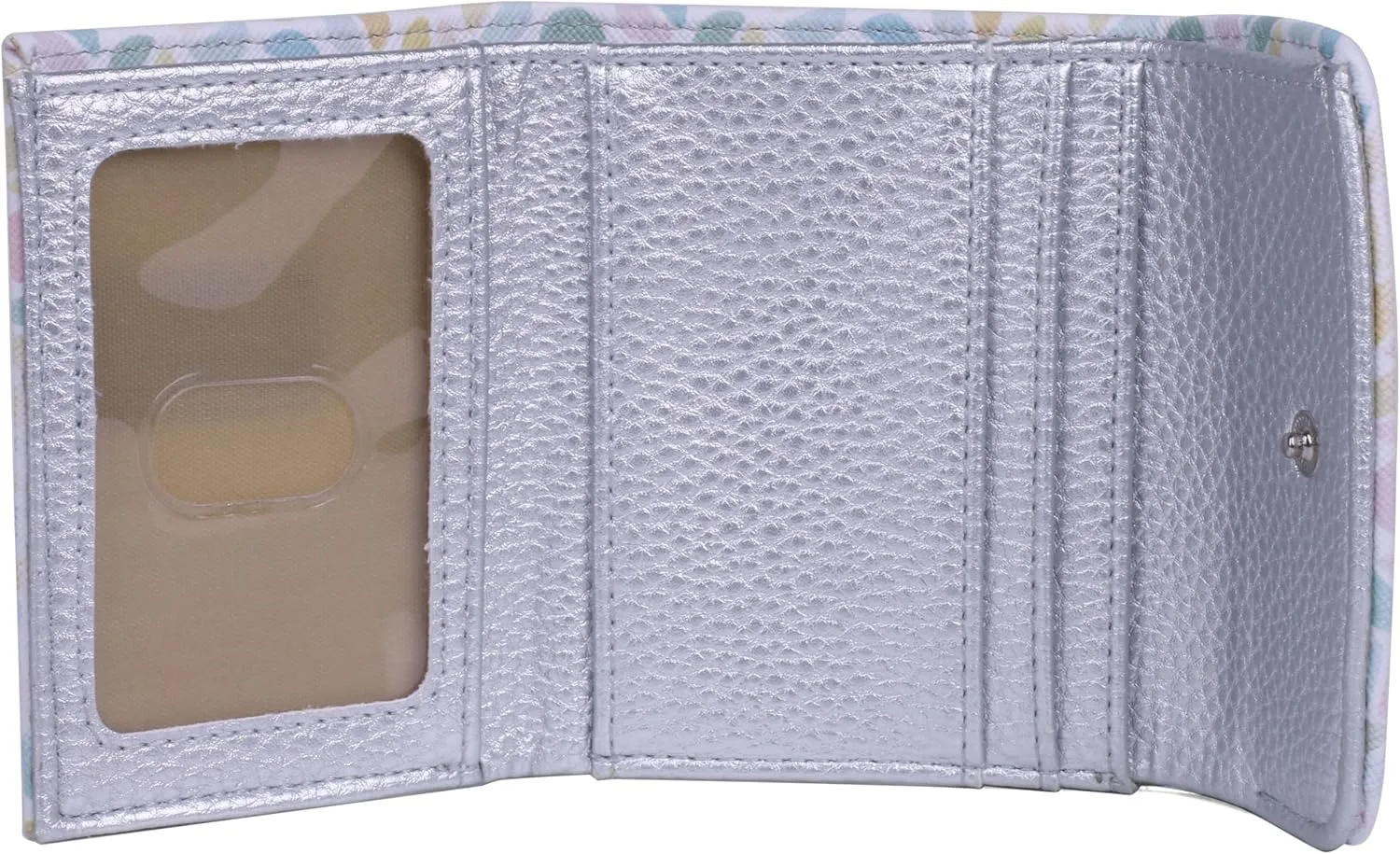 Julia Buxton Split Polka Dot Print Vegan Leather Mini trifold