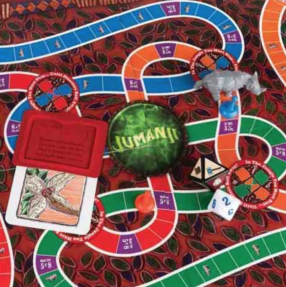 JUMANJI *THE GAME* Ready to ROLL FAST-PACED GAME! For 2 Players NEW! 5  (sealed)