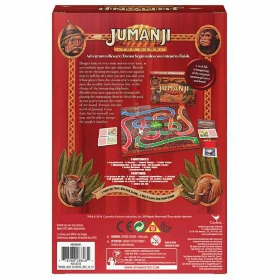 JUMANJI *THE GAME* Ready to ROLL FAST-PACED GAME! For 2 Players NEW! 5  (sealed)