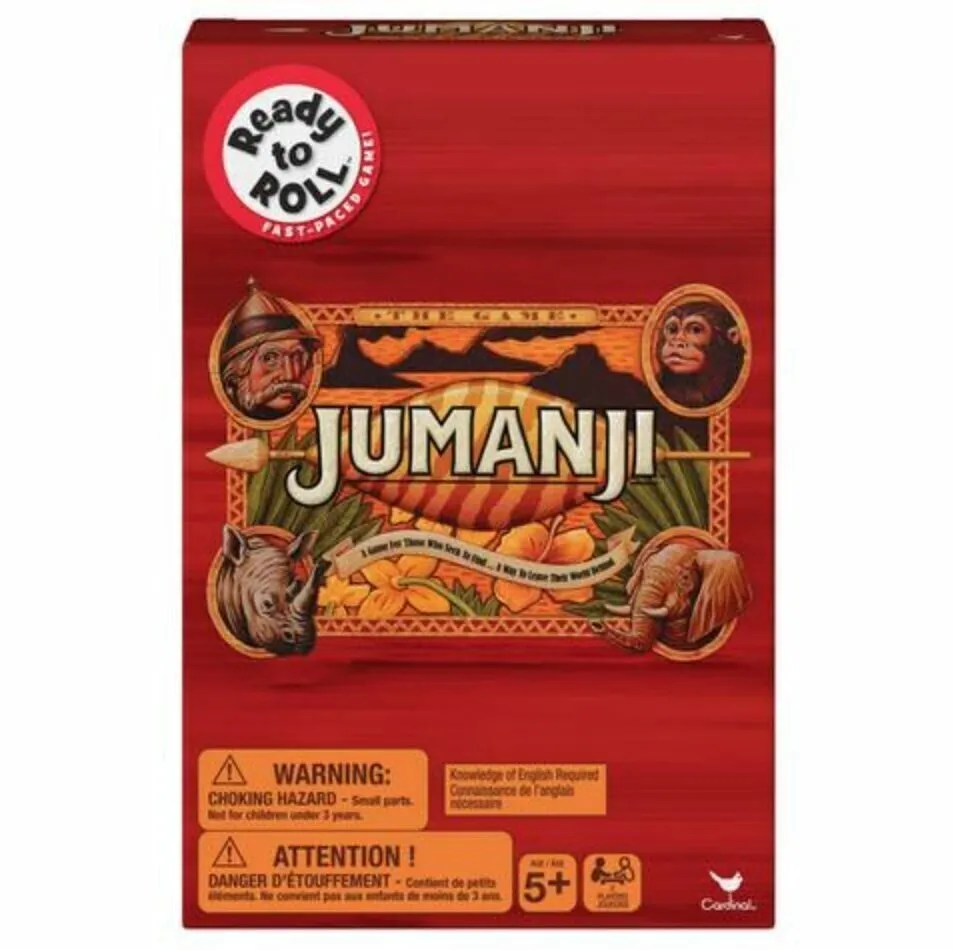 JUMANJI *THE GAME* Ready to ROLL FAST-PACED GAME! For 2 Players NEW! 5  (sealed)