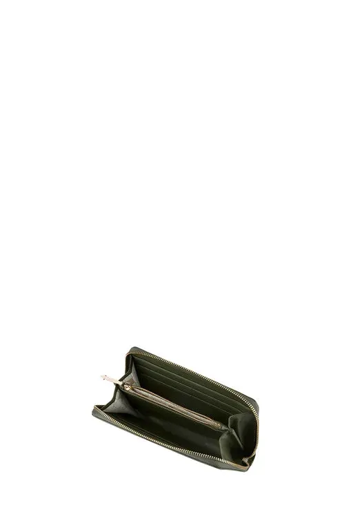 KAREN WALKER FILIGREE CLASSIC WALLET OLIVE