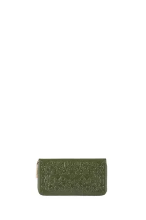 KAREN WALKER FILIGREE CLASSIC WALLET OLIVE