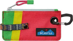 KAVU Clipper Card Case Double Sided Wallet with Clip Key Ring - Carnival