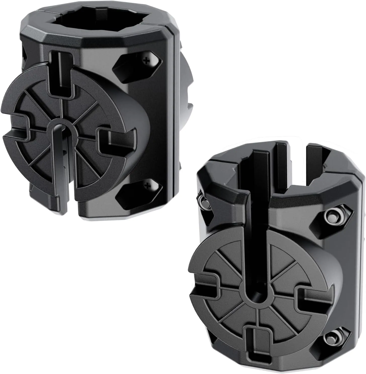 Kayak Rail Mounts Adapter, Compatible with Hobie H-Rail - Kayak Fishing Accessories Black (2 Pack)