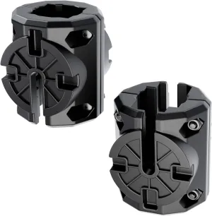 Kayak Rail Mounts Adapter, Compatible with Hobie H-Rail - Kayak Fishing Accessories Black (2 Pack)