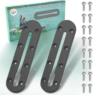Kayak Track, Kayak Low Profile Track, Kayak Rail, Kayak Accessories Mount Track, Kayak Gear Track for Fishing Rod Holder, Fish Finder, Cup Holder, Anchor Cleats