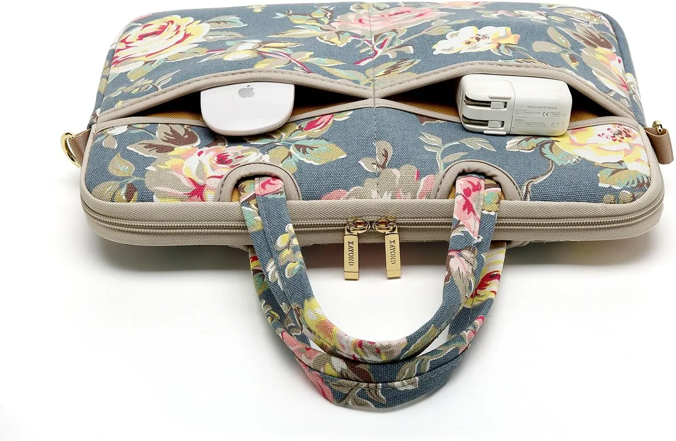 kayond Blue Water Hyacinth Patten water resistant Laptop Shoulder Messenger Bag Case Sleeve for 15 Inch 15.6 Inch Laptop,Laptop Briefcase
