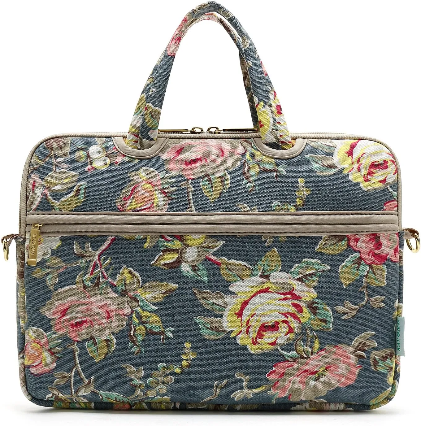 kayond Blue Water Hyacinth Patten water resistant Laptop Shoulder Messenger Bag Case Sleeve for 15 Inch 15.6 Inch Laptop,Laptop Briefcase