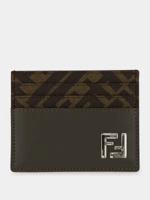 Khaki Green FF Squared Card Holder