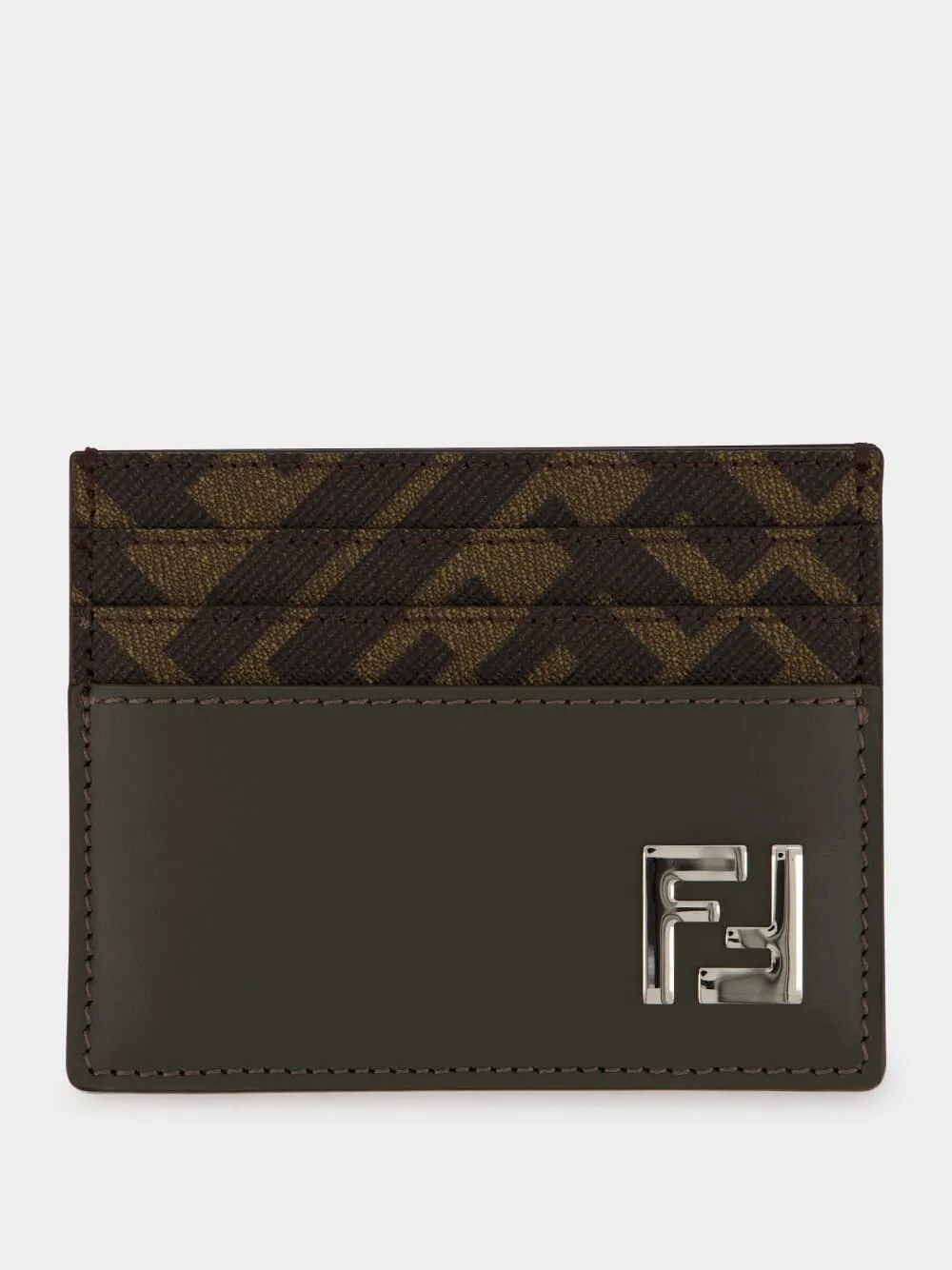 Khaki Green FF Squared Card Holder