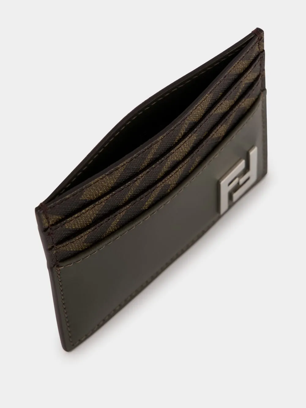 Khaki Green FF Squared Card Holder