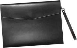 KICHOUSE Important Contract Storage Bag PU File Folder with Buckle Document Organizer for Home and Office Capacity for Bills Receipts and Cards Document Holder