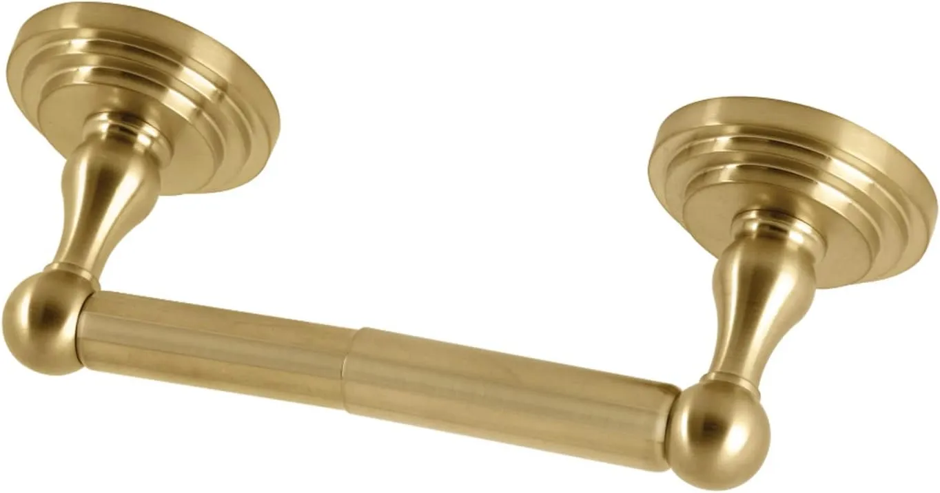 Kingston Brass BA2718BB Milano Toilet Paper Holder, Brushed Brass 8.88 x 3.19 x 2.63