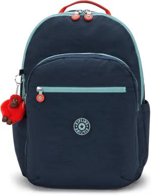 Kipling Seoul Extra Large 17" Laptop Backpack Cosmo Blue C