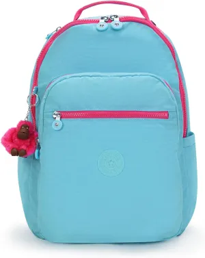 Kipling Women's Seoul 15" Laptop Backpack, Durable, Roomy with Padded Shoulder Straps, Built-In Protective Sleeve