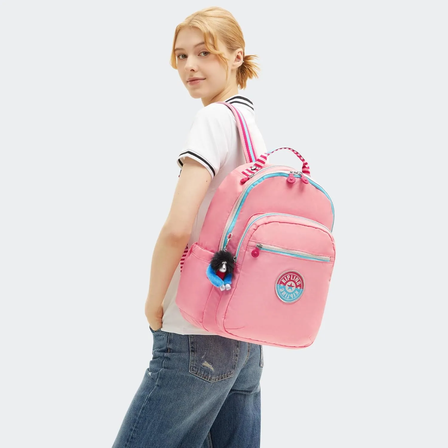 Kipling Women's Seoul Fc 15" Laptop Backpack, Durable, Roomy with Padded Shoulder Straps, Built-In Protective Sleeve